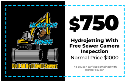 Hydrojetting With Free Sewer Camera Inspection