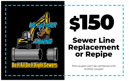 Sewer Line Replacement or Repipe